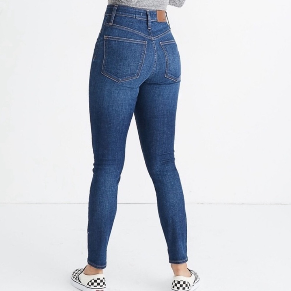 Madewell Women’s Curvy High-Rise Skinny Jeans Blue Denim - Size 34